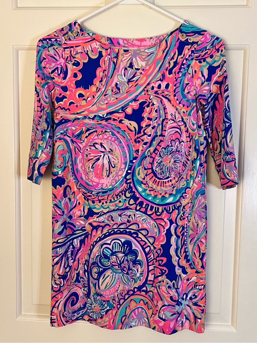 Lilly Pulitzer Sophie Paisley Girls Dress Large 8-10